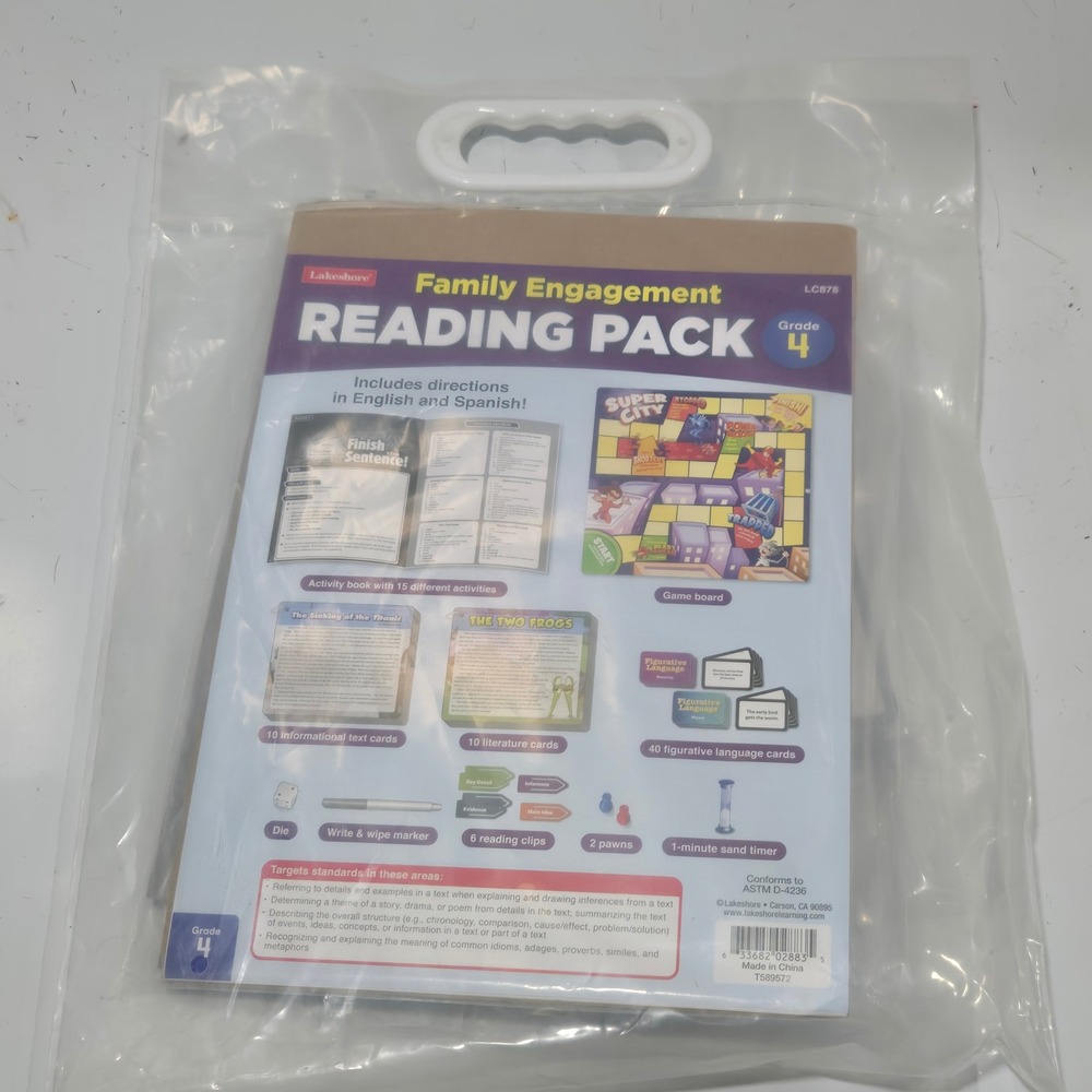 Lakeshore Family Engagement Reading Pack Grade 4 LC878 Educational Activity Kit